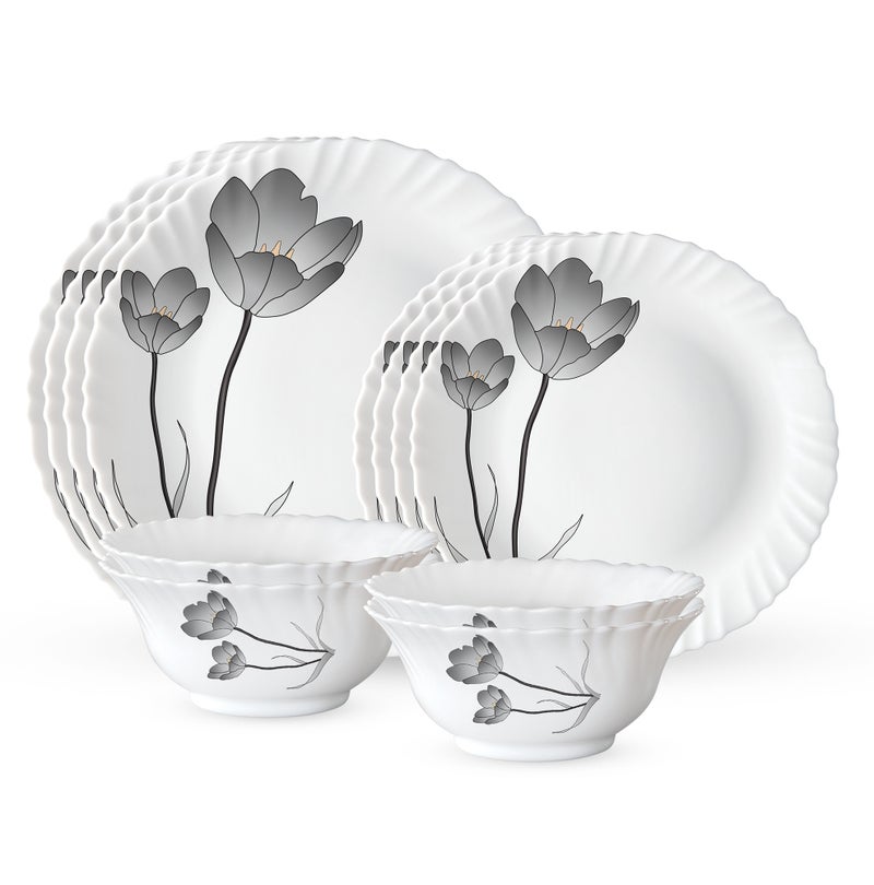 OPTIMA OPALWARE DINNER SET (NOIR) -  12PC - Image 1